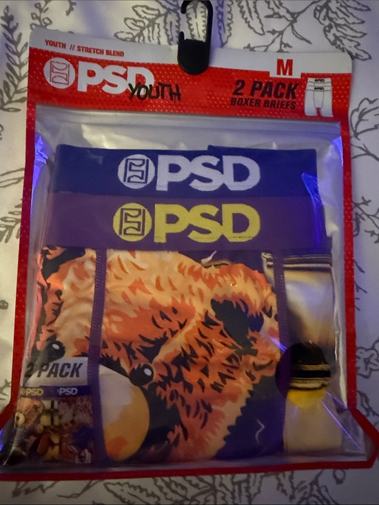PSD Other - PSD Youth 2-Pack Boxer Briefs - Purple/Orange